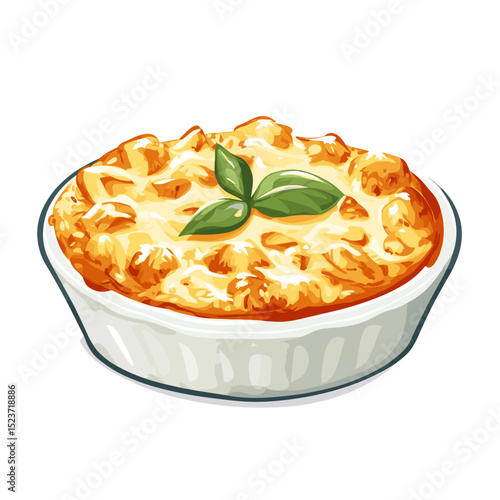 Cheesy Japanese Doria Rice Gratin in Baking Dish