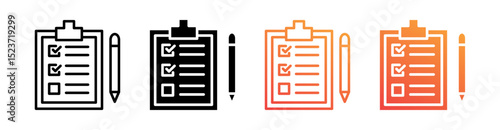 Accountability Multiple Style Icon Set Vector 