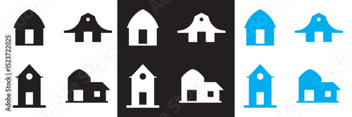 Icons related to barn. Vector pictograms of body organs icon. Vector for websites, mobile interfaces, presentations, banner, visual branding etc. Vector illustration. EPS 10