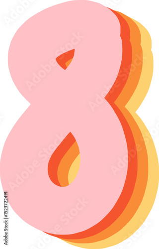 Soft Pastel 3D Alphabet and Numbers