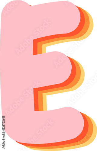 Soft Pastel 3D Alphabet and Numbers