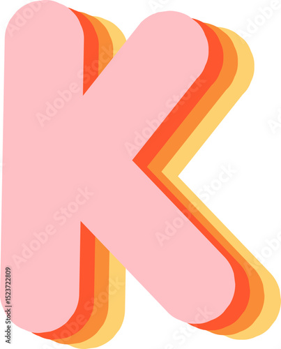 Soft Pastel 3D Alphabet and Numbers