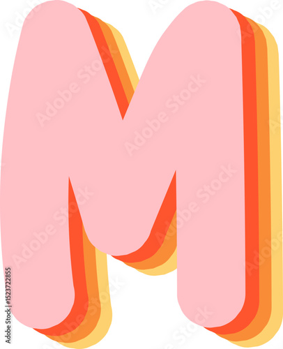 Soft Pastel 3D Alphabet and Numbers