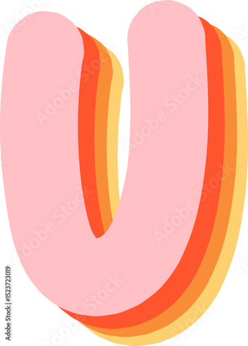 Soft Pastel 3D Alphabet and Numbers
