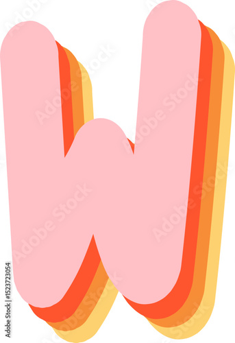 Soft Pastel 3D Alphabet and Numbers