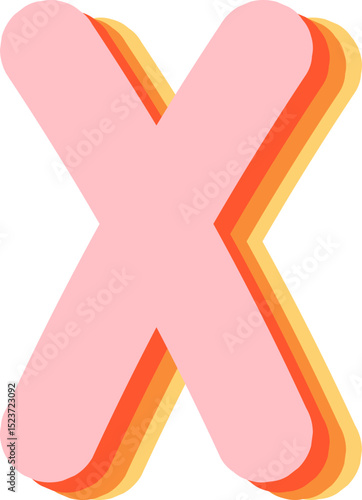 Soft Pastel 3D Alphabet and Numbers