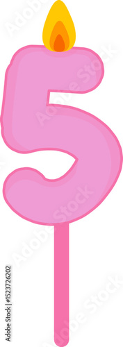 Colorful Birthday Candle Numbers and Letters