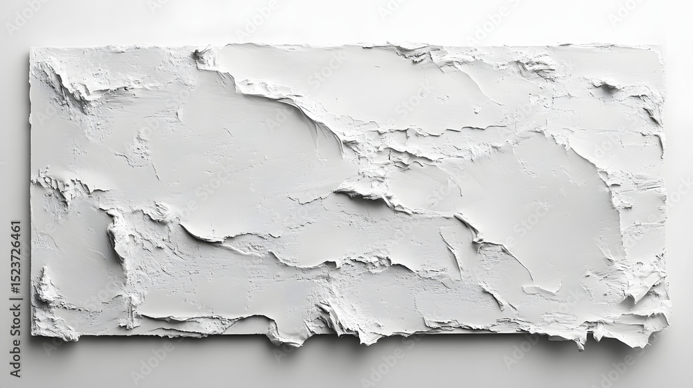 Obraz premium Artistic textured white canvas studio space photograph minimalist close-up perspective abstract concept