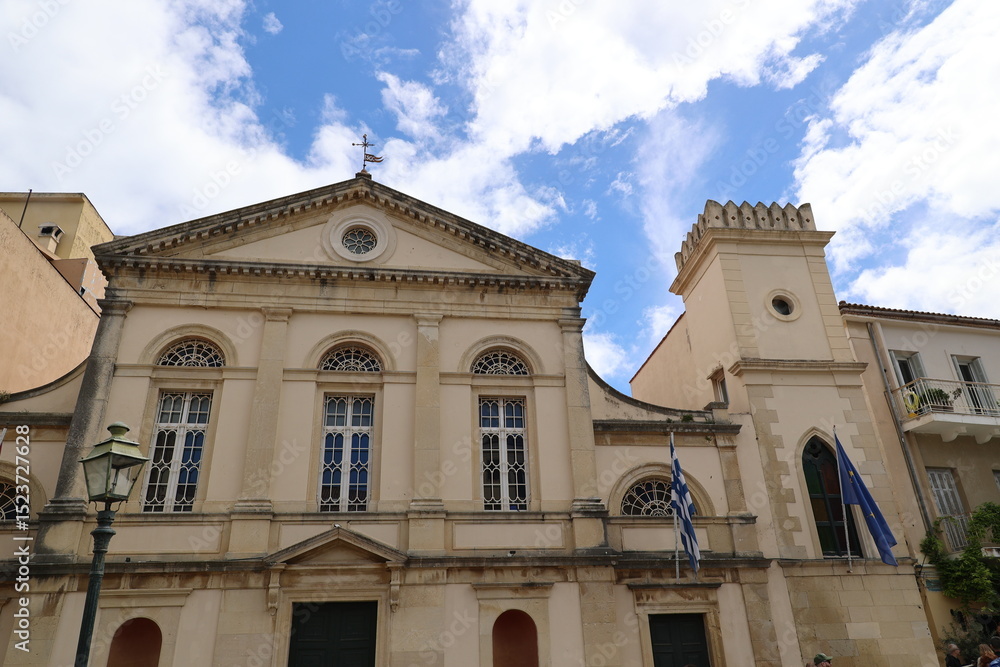 Fototapeta premium Catholic Cathedral of Saints James and Christopher Corfu Town, Greece