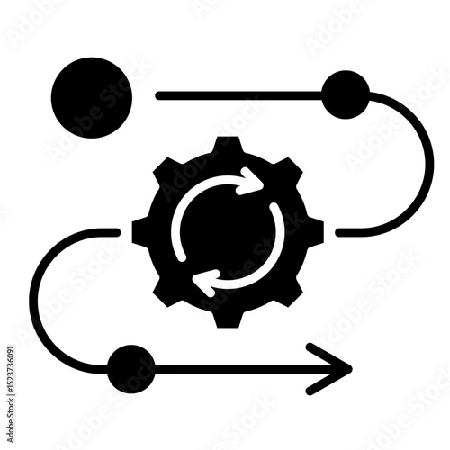Process Alignment  Icon Element For Design	