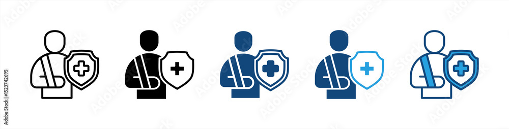 Accident icon sheet multiple style collection Accident icon sheet multiple style collection
