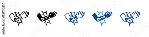 Injury icon sheet multiple style collection