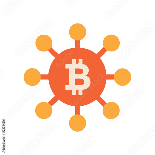 Bitcoin network connection, cryptocurrency decentralized technology innovative banking future