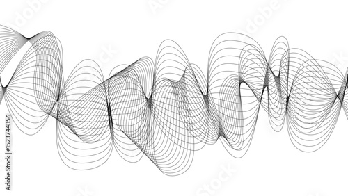 pattern background wavy strings and threads flowy art abstract sound or windy waves black elegant artsy tangle