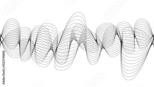 pattern background wavy strings and threads flowy art abstract sound or windy waves black elegant artsy tangle
