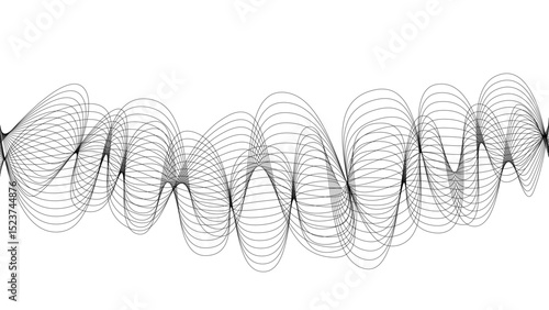 pattern background wavy strings and threads flowy art abstract sound or windy waves black elegant artsy tangle