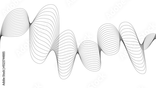 pattern background wavy strings and threads flowy art abstract sound or windy waves black elegant artsy tangle