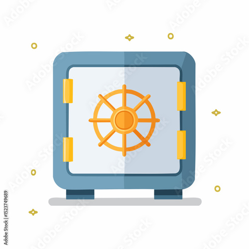 Secure Vault of Assets: An illustrative depiction of a robust safe, embodying financial security and protection. Its design speaks to safety, savings, and the safeguarding of valuable resources.