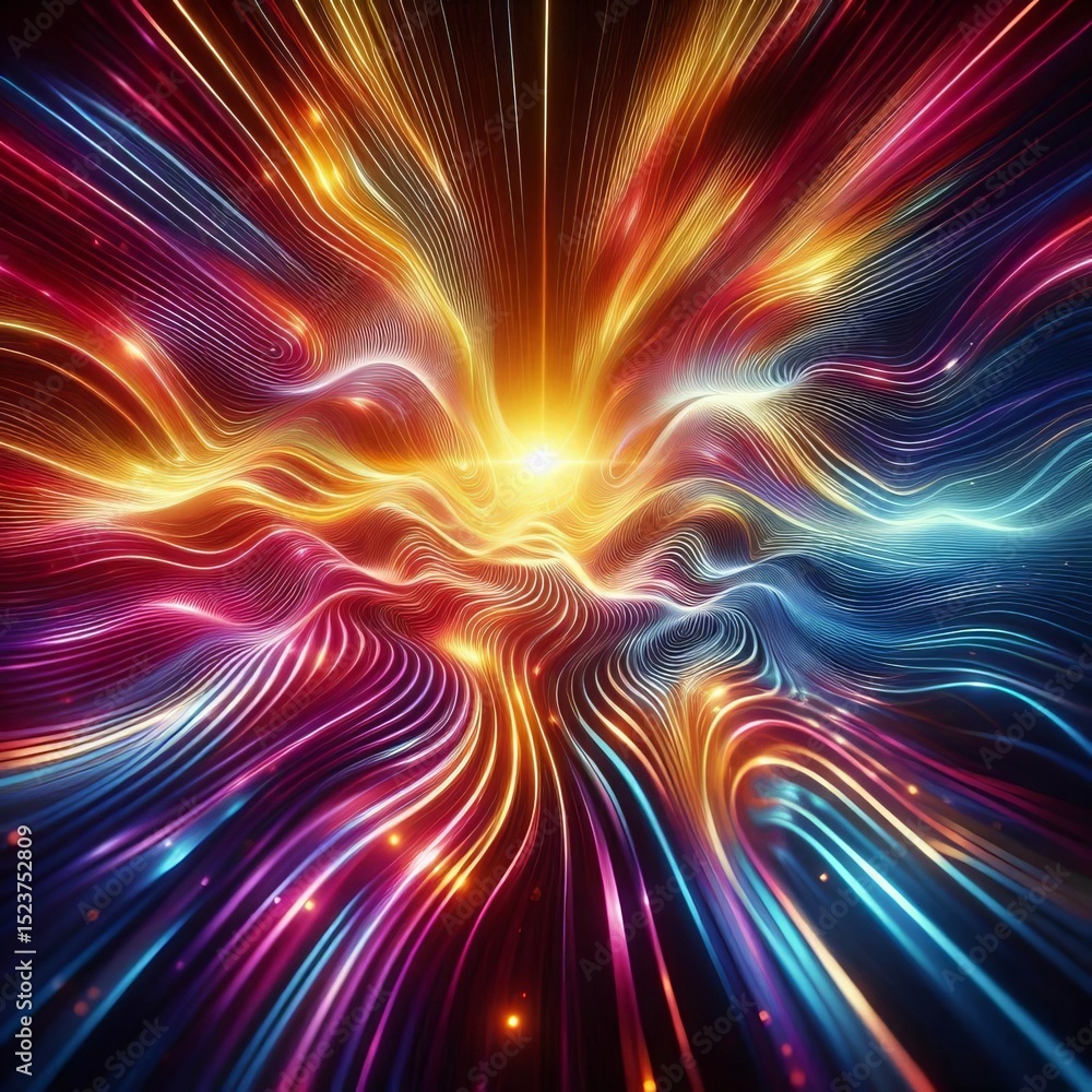 Obraz premium Variant Radiant Ripple Effect