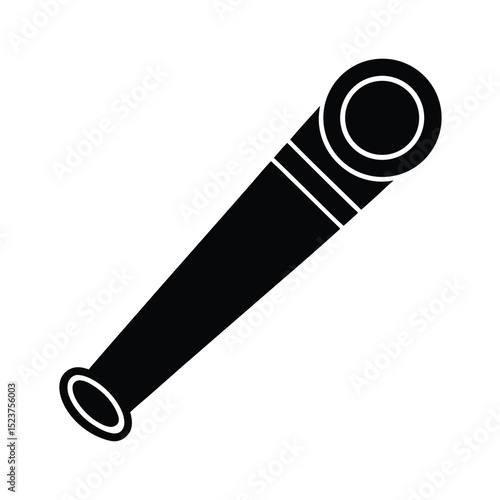 Black Kazoo Vector illustration