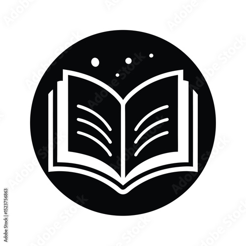 Book Reading Icon Vector Illustration
