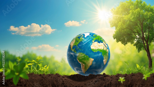 Sunny Background: A Bright Environment for Business Creativity