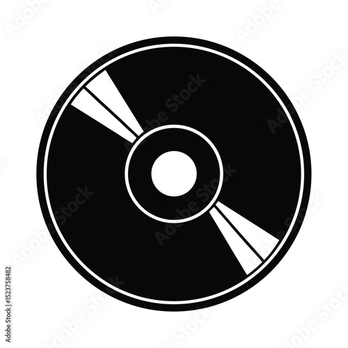 CD Disc Icon Vector Illustration