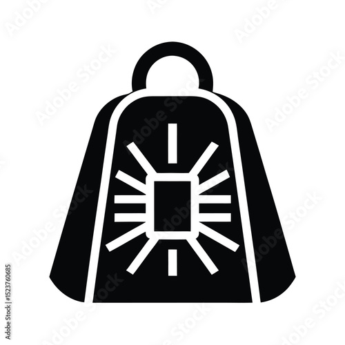 Emergency Space Blanket Icon Vector Illustration