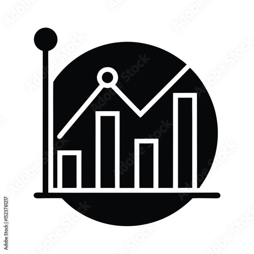 Financial Forecast Icon Vector Illustration
