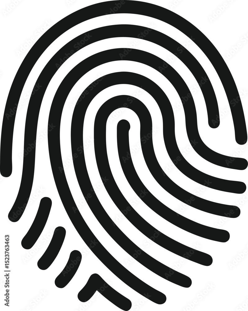 black silhouette of a fingerprint icon identity theft black silhouette of a fingerprint icon identity theft