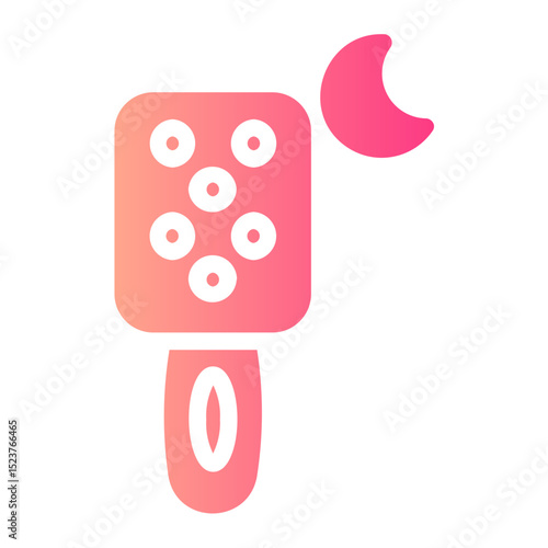 hair brush gradient icon