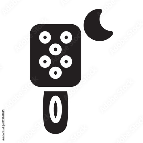 hair brush glyph icon