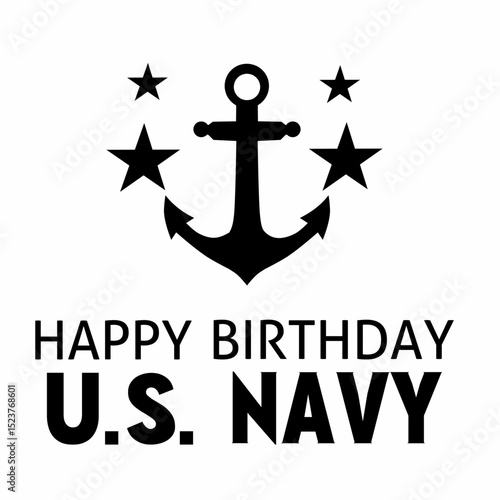 United States Navy background, on October 13th. The birth of the US Navy. Suitable for posters, greeting cards, banner designs.