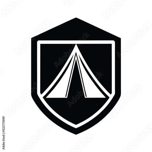 Tent Mesh Pocket Icon Vector Illustration