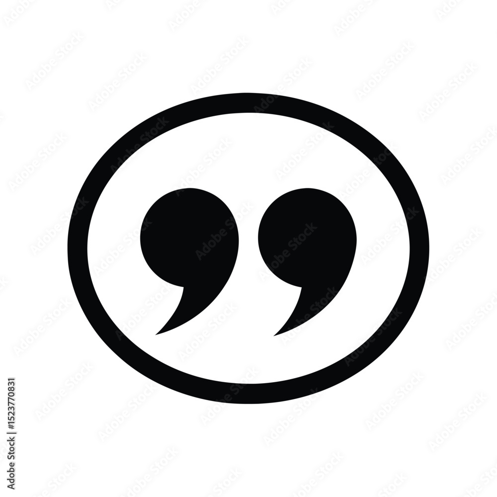 Testimonial Quote Icon Vector Illustration Testimonial Quote Icon Vector Illustration