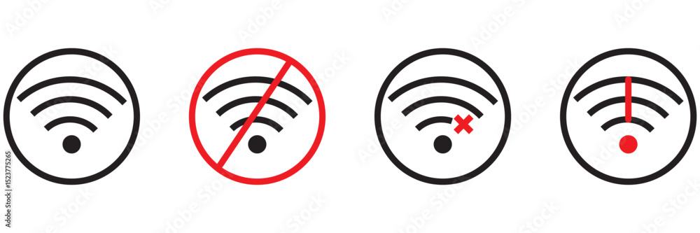 wi-fi signal icon set. wi-fi icon sign for remote internet access. Internet sign. Wi-fi signal icons. on white background. EPS 10 wi-fi signal icon set. wi-fi icon sign for remote internet access. Internet sign. Wi-fi signal icons. on white background. EPS 10