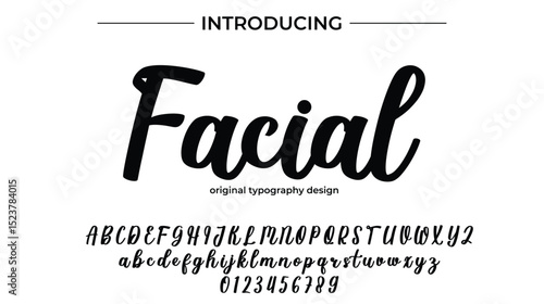 Facial – Modern Handwritten Script Font for Beauty & Skincare Branding