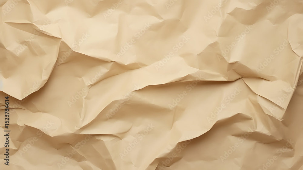 Obraz premium crumpled brown paper