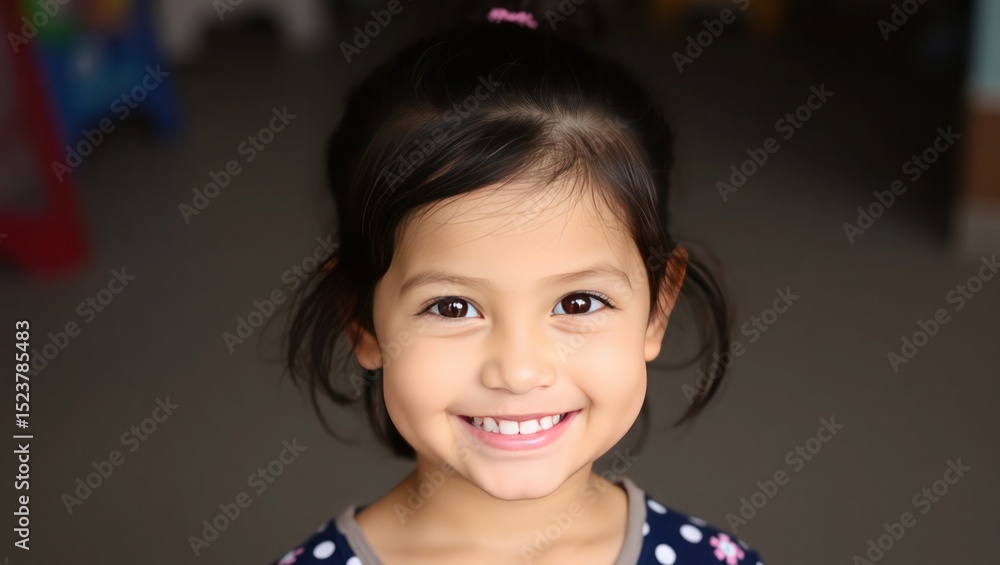 Charming Child Portrait A Three-Year-Old's Joyful Smile Charming Child Portrait A Three-Year-Old's Joyful Smile