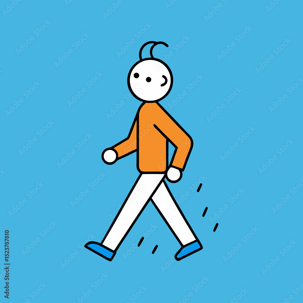 Fototapeta premium vector illustration of cartoon character