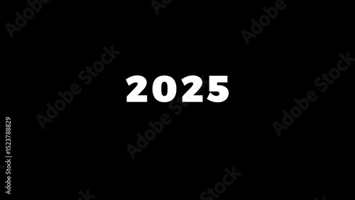 Happy New Year 2025 Countdown Animation with Fireworks, Sparkles & Festive Celebrations - New Year Eve Countdown, 2025 Countdown Timer, Holiday Party, Countdown to New Year's Day 2025 4K.
