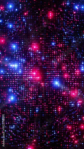 Wallpaper Mural Colorful cubes moving to the beat of the music. Vertical looped video. 3D rendering Torontodigital.ca