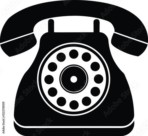 Rotary Phone Silhouette