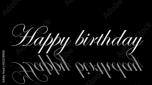 Happy Birthday Text Animation – Colorful and Festive Animated Greeting for Birthday Wishes, Party Invitations, Celebration Videos, and Special Occasion Intros