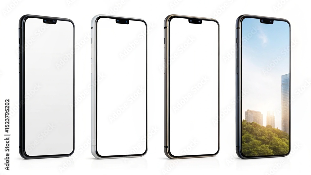 Smartphone with Transparent Display Isolated Mockup for Business Marketing and App Presentation Smartphone with Transparent Display Isolated Mockup for Business Marketing and App Presentation