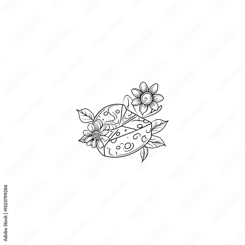 flower and cheese logo flower and cheese logo