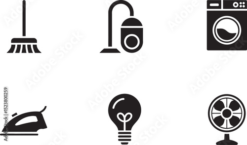 set of household appliances