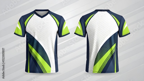 Sport Jersey Mockup Modern Design Template for Team Uniforms