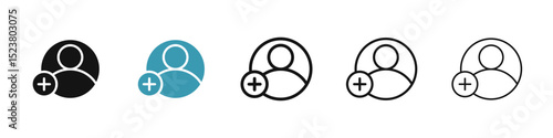 User add icon illustration vector symbol set