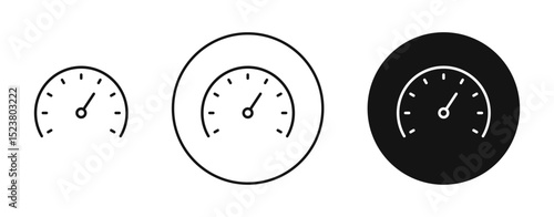 Tachometer icon illustration vector symbol set